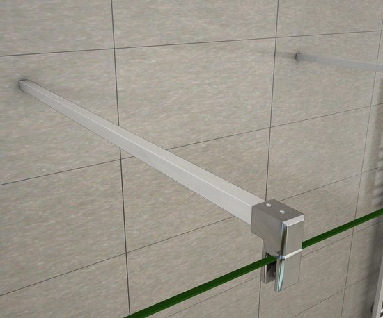 Douche à l'italienne Autonome Chrysanthemum 1200x2000 10mm Verre Semi Satiné Chrome