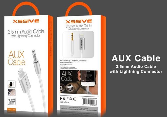 Câble Audio avec connecteur Lightning (câble Aux pour iPhone) | bol.com