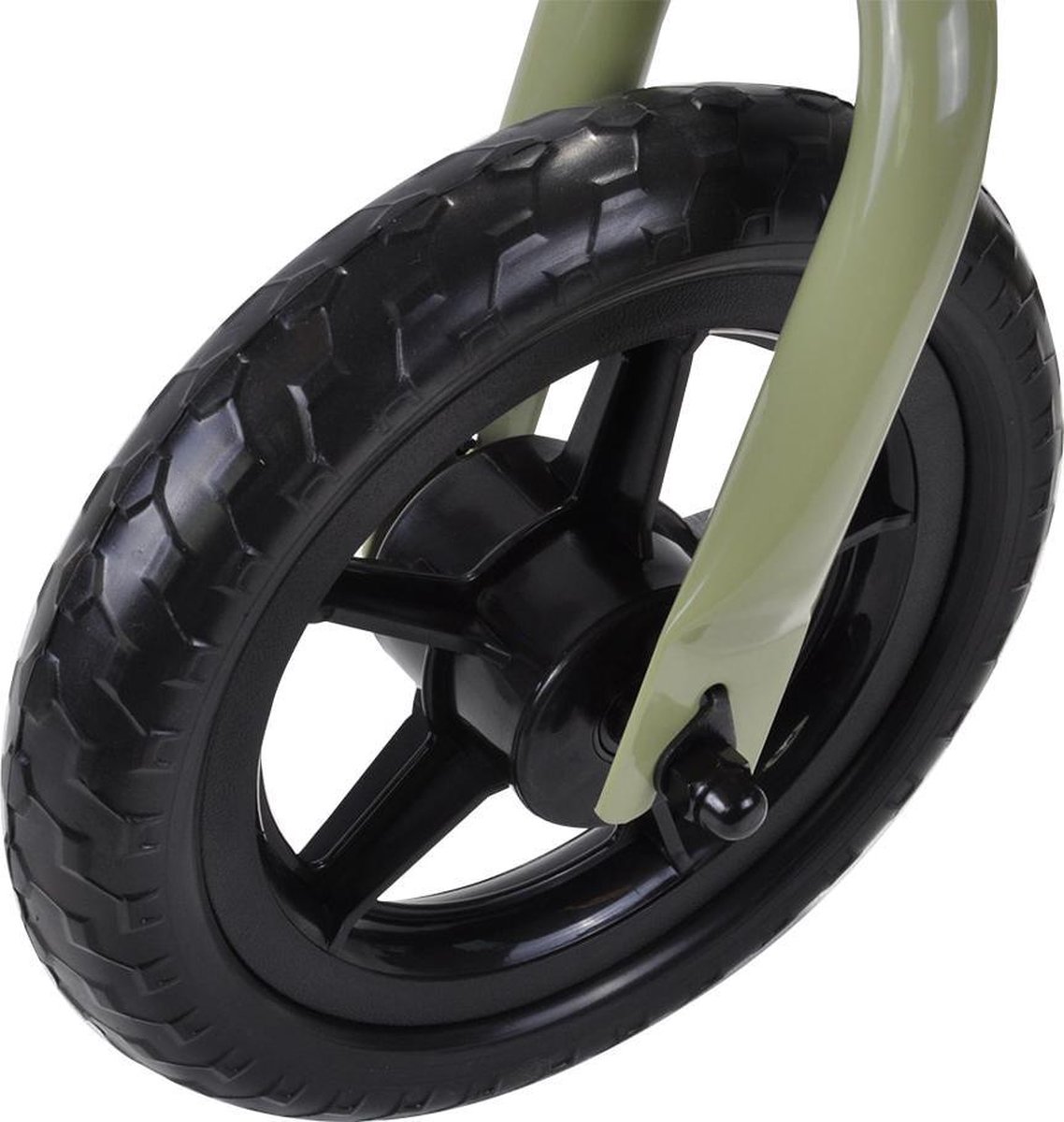 Bandits & Angels Metalen Loopfiets Starter Groen met Voetenplank vanaf 2 Jaar - Limited Edition - Vintage Groene Loop Fiets - Verstelbaar Zadel 29 tot 39 cm - Voor Jongens en Meisjes - Compact en Veilig - Lage Instap met Voetenplank — afbeelding 11