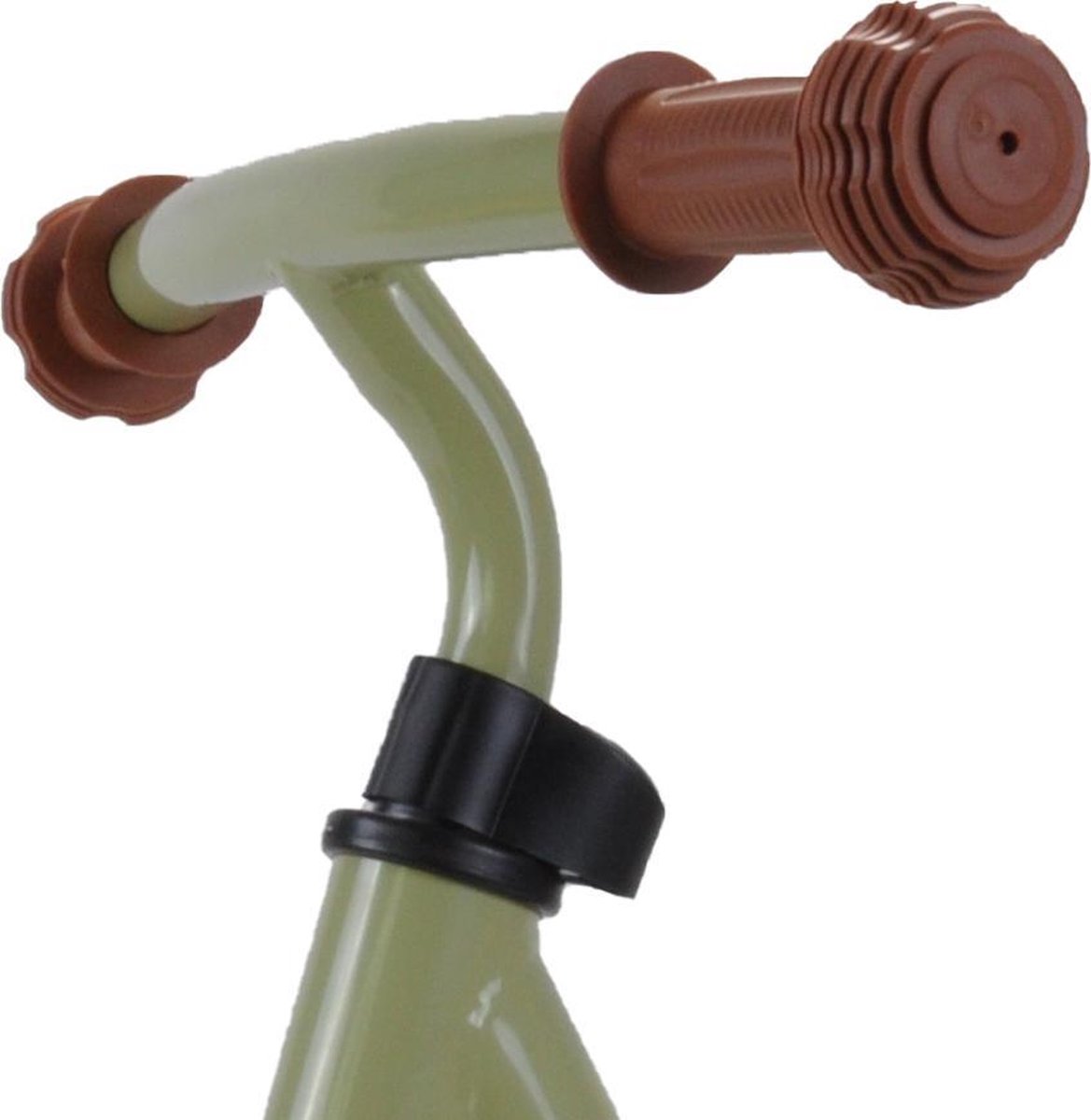 Bandits & Angels Metalen Loopfiets Starter Groen met Voetenplank vanaf 2 Jaar - Limited Edition - Vintage Groene Loop Fiets - Verstelbaar Zadel 29 tot 39 cm - Voor Jongens en Meisjes - Compact en Veilig - Lage Instap met Voetenplank — afbeelding 9