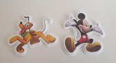 Disney - Mickey Mouse - Foam muurstickers - Geel/Rood -