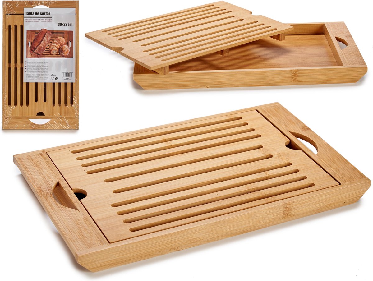 Pedagogie Invloedrijk Pedagogie Brood snijplank bamboe - snijplank met opvangbak – snijplanken - snijplank  hout - snij... | bol.com