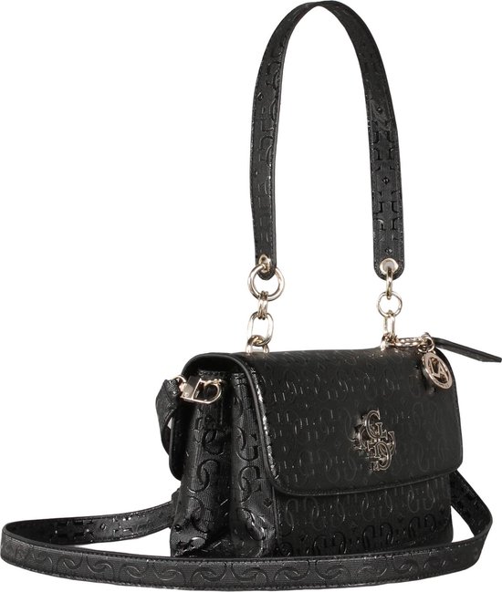 Guess Chic Shine Shoulder Bag Zwart Vrouwen