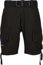 Heren - Mannen - Dikke kwaliteit - Met riem - Ruim - Menswear - Streetwear - Casual - Modern - Vintage - Savage - Cargo - Shorts - Cargo korte broek zwart