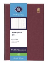 Ryam Weekly Planagenda Wit NL Mundior Bordeaux