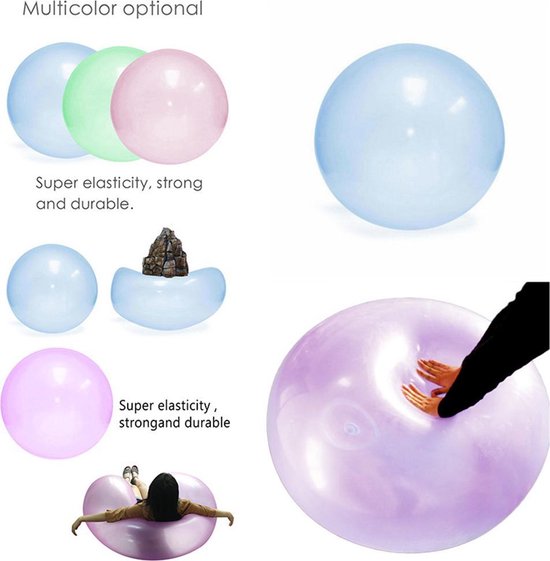 Bubble Bal XL | Bubbelbal | Bubble Balloon | Balspel voor Buiten | Zachte  Lucht Water... | bol.com