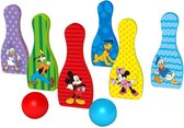 Disney Kegelspel Mickey Mouse Junior 18 Cm Hout 8-delig