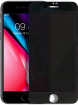 Iphone 7 Plus / 8 Plus - Privacy Glass Screenprotector - Zwart - Inclusief 1 extra screenprotector