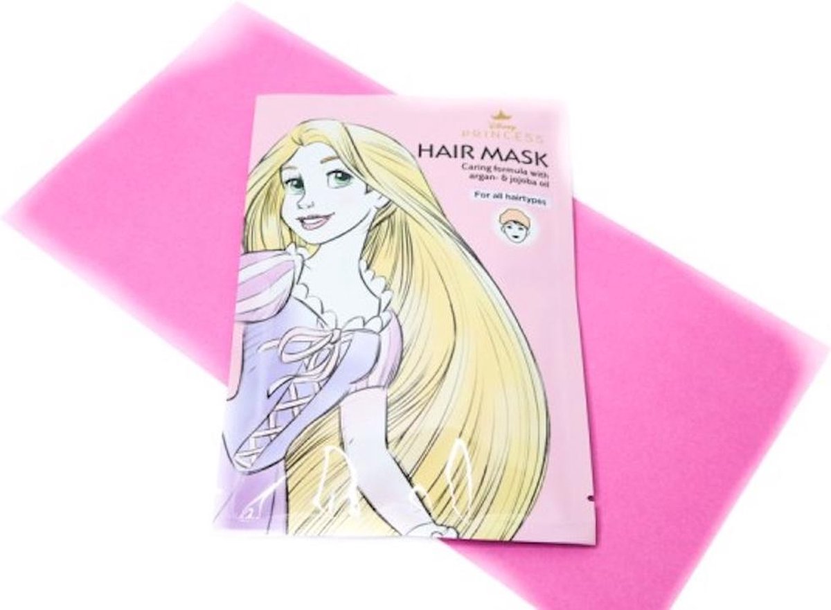 Disney Princess - haarmasker - Rapunzel Raponsje masker voor haar - turban - meisjes - argan jojoba oil