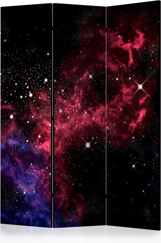 Kamerscherm - Scheidingswand - Vouwscherm - space - stars [Room Dividers] 135x172 - Artgeist Vouwscherm