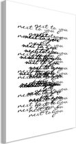 Schilderijen Op Canvas - Schilderij - Next to You (1 Part) Vertical 60x90 - Artgeist Schilderij