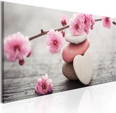 Schilderijen Op Canvas - Schilderij - Zen: Cherry Blossoms 135x45 - Artgeist Schilderij