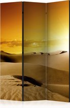 Kamerscherm - Scheidingswand - Vouwscherm - March of camels [Room Dividers] 135x172 - Artgeist Vouwscherm