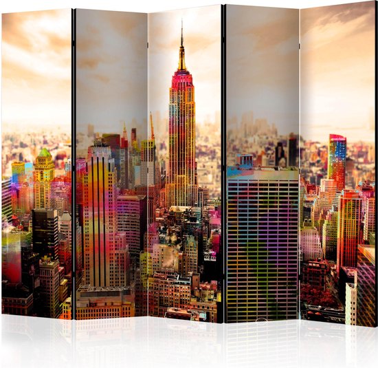 3D Tapijt Vouwscherm – Kamerscherm – Scheidingswand – Colors of New York City III II [Room Dividers] 225×172 – 3D Tapijt