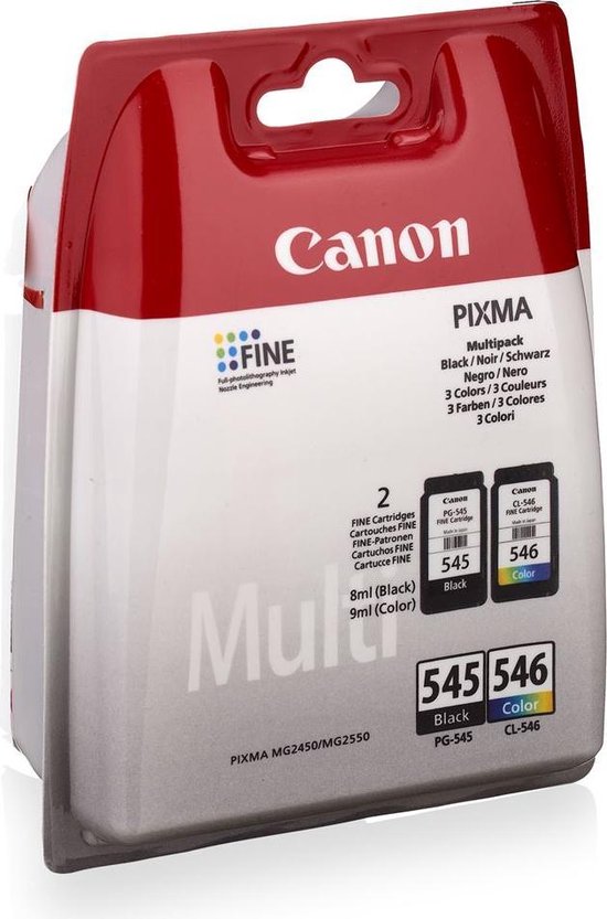 Canon PG-545/CL-546 - Inktcartridge - Multipack - Zwart / Kleur