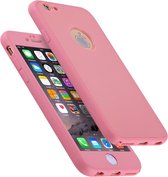 Voor iphone 6 & 6s stijlvolle lichtgewicht 360 graden schokbestendig afneembare tpu + pc combinatie beschermhoes (roze)
