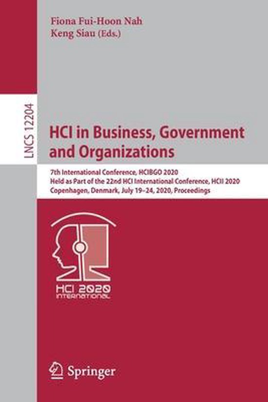 HCI in Business Government and Organizations - cover