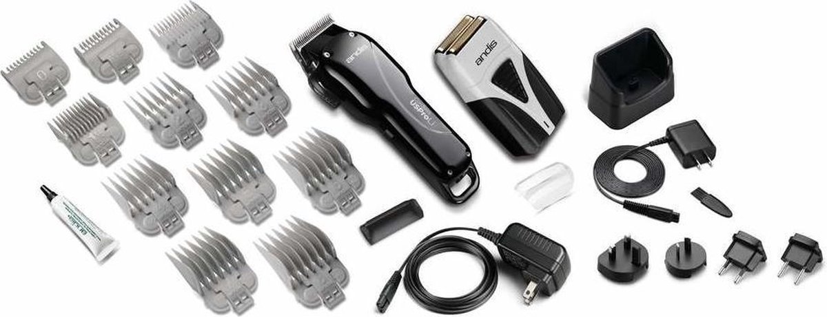 Andis US Pro Li Combi Pack Zwart Professionele Tondeuse