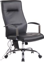 Bureaustoel - Massagestoel - Afstandsbediening - Ergonomisch - Kunstleer - Zwart - 63x72x124 cm