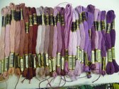 Venus borduurgaren 30 stuks paars/ blauw tinten
