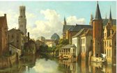 Kunst puzzel F.A. Bossuet - Rozenhoedkaai Brugge (1000)