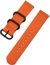 Tissu Nato Orange Samsung Galaxy Watch Active Bracelet montre Smartwatch Universel 20mm