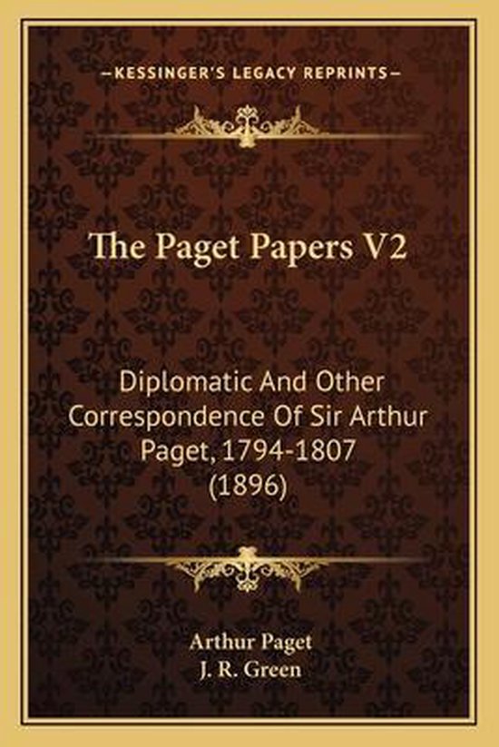The Paget Papers V2 - cover