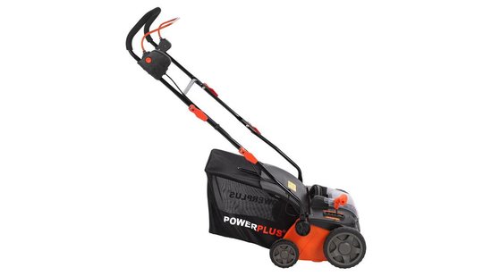 Powerplus POWDPGSET34 Verticuteermachine - 40V - 36 cm maaibreedte - 45 liter opvangzak - met beluchter