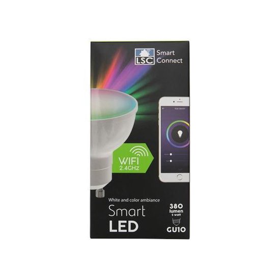 LSC Smart Connect slimme multicolor spot -  App bedienbaar - Smart Led Bulb