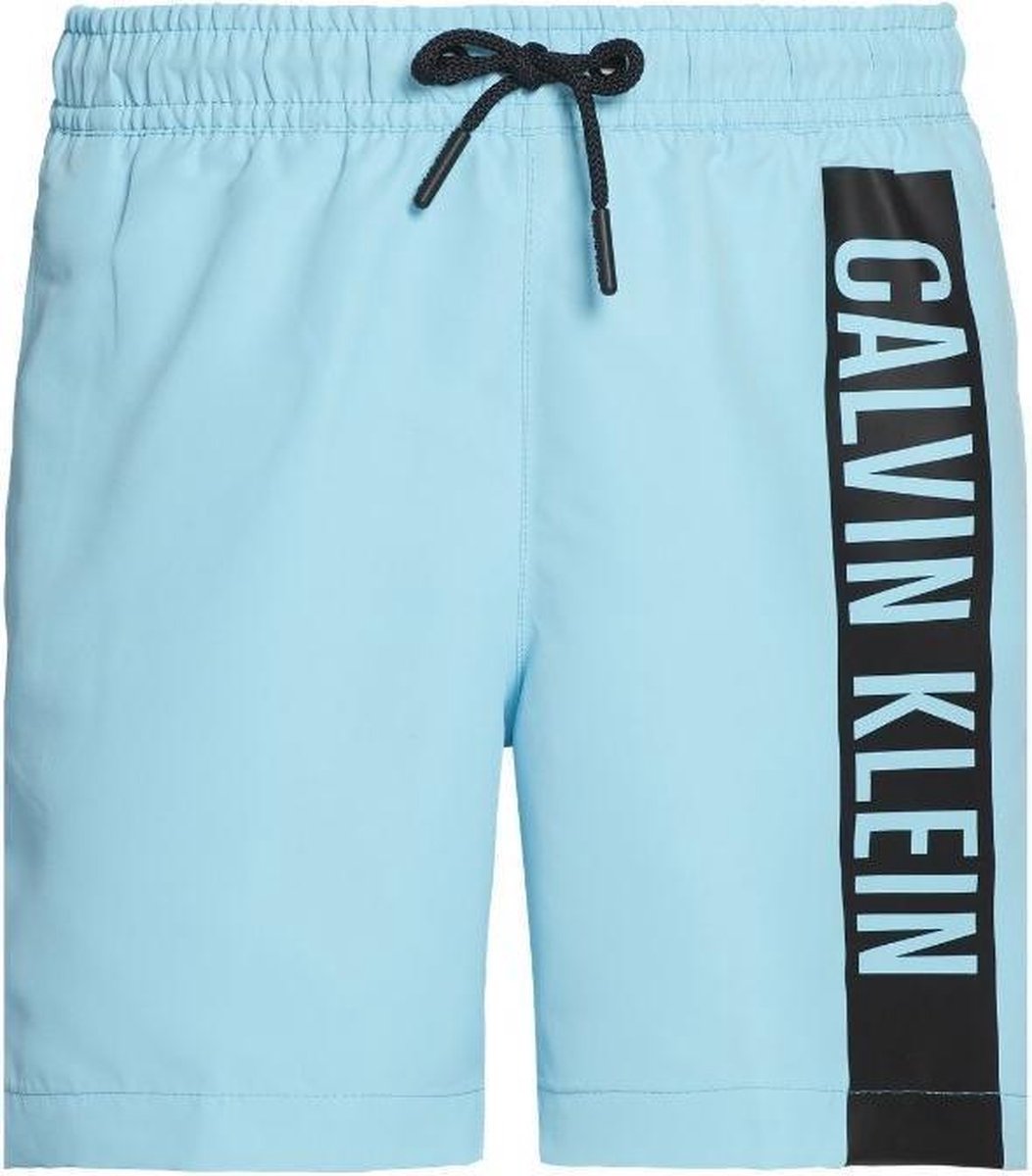 Calvin Klein jongens zwembroek - lichtblauw/logo | bol.com