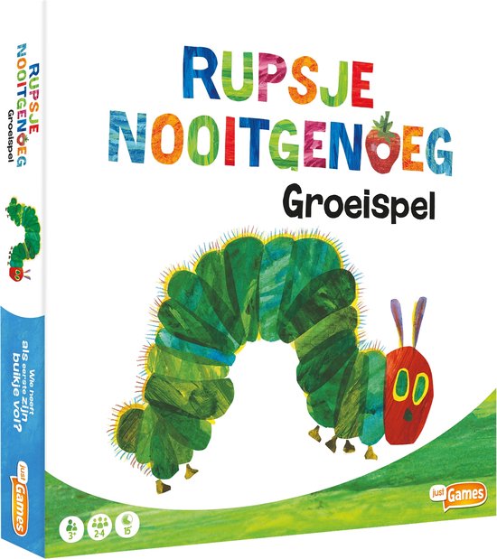 Gezelschapsspel: Just Games Groeispel Rupsje Nooitgenoeg Junior Karton, uitgegeven door Bordspel