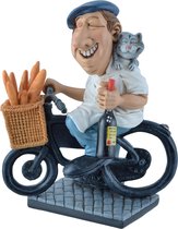 Warren - Stratford - beeldje - Franse bakker op fiets met stokbrood