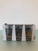set van 3 glazen met NYC print
