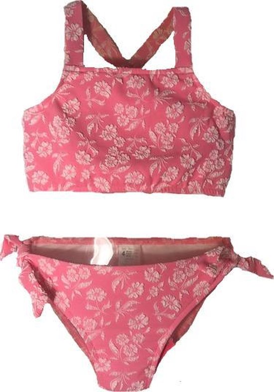 paus Schrijft een rapport Junior Seafolly Little VillinCo Meisjes Peuter Tankini Tie side Bikini set - Roze  gebloemd -... | bol.com