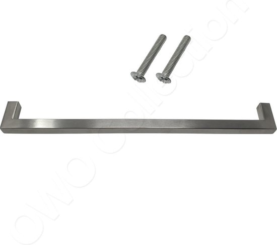 Design handgreep deurgreep greep voor kast - lade - laatje - deur - keukenkastje | handgrepen | grepen | RVS | 30cm | geborsteld staal zilver mat