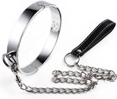 Kinky Secrets BDSM Metalen Halsband Voor Bondage Pet Play - Leiband Voor Pet Furry Fetish