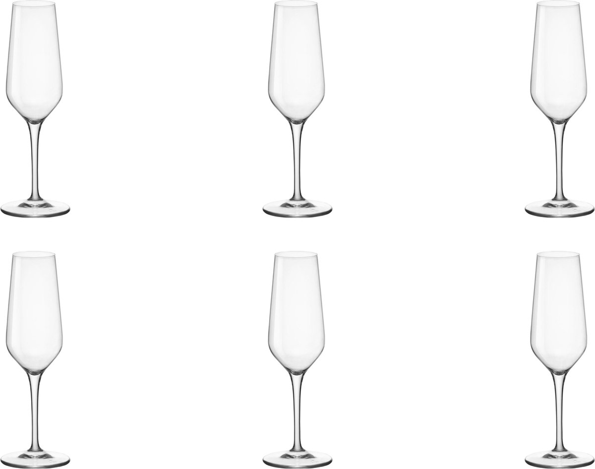 Rocco Bormioli- Electra Champagne flutes - 23 cl - 6 stuks
