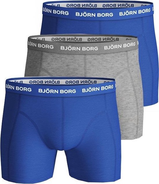 Björn Borg Homme 3-Pack BB Sammy Short Solid Boxer Sous-vêtements 