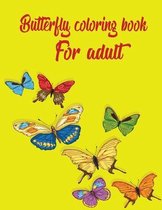 Butterfly coloring book for adults