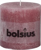 Bolsius stompkaars | 100x100 | Oud roze