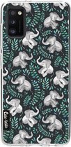 Casetastic Samsung Galaxy A41 (2020) Hoesje - Softcover Hoesje met Design - Laughing Baby Elephants Print