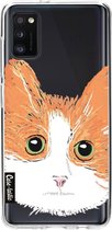 Casetastic Samsung Galaxy A41 (2020) Hoesje - Softcover Hoesje met Design - Little Cat Print
