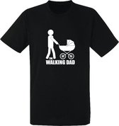 The Walking Dad Heren t-shirt | vaderdag | papa | kraamcadeau | The Walking Dead | Zwart