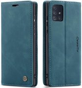 CaseMe Book Case - Geschikt voor Samsung Galaxy A71 Hoesje - Groen