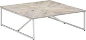 Salontafel -Massief hout-  koffietafel (Incl LW 3D Klok) coffee table woonkamertafel