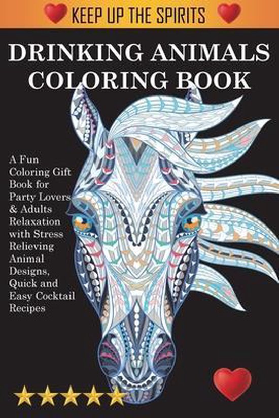 Drinking Animals Coloring Book, Adult Coloring Books 9781945260995