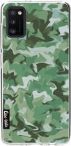 Casetastic Samsung Galaxy A41 (2020) Hoesje - Softcover Hoesje met Design - Army Camouflage Print