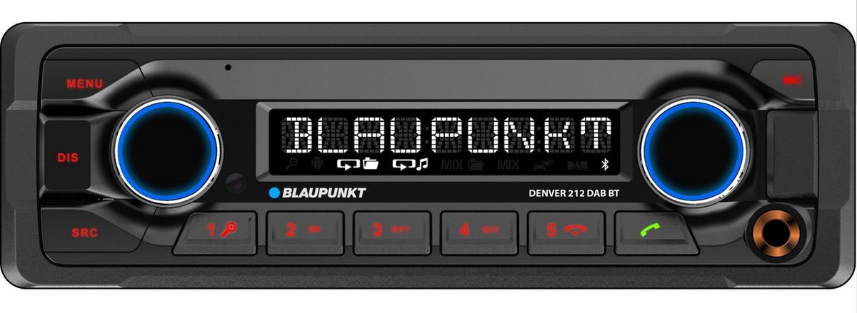 Blaupunkt Denver 212 DAB BT - Autoradio - DAB+ - Bluetooth