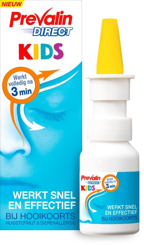 Prevalin Direct Kids - Hooikoorts neusspray - effectief tegen de eerste symptomen van hooikoorts - hooikoorts kinderen