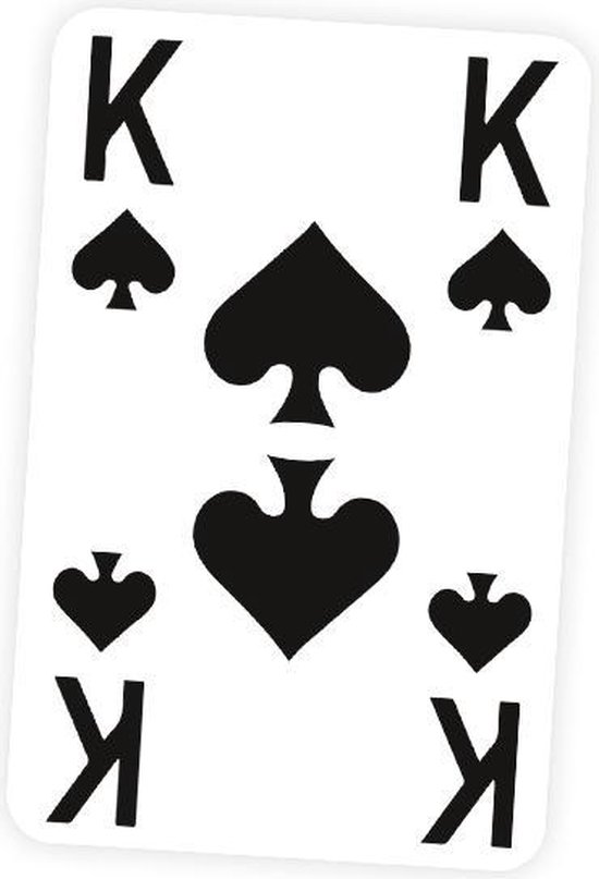 Thumbnail van een extra afbeelding van het spel ACE speelkaarten - extra grote opdruk - rood